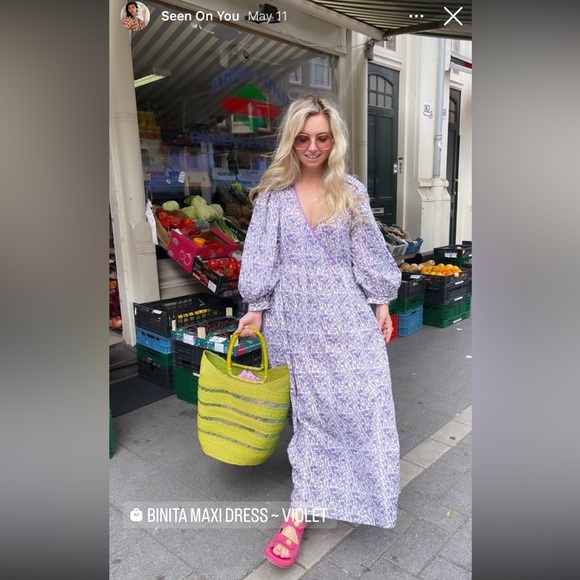 Binita Mini Dress ~ Violetin Size XS - Picture 4 of 4